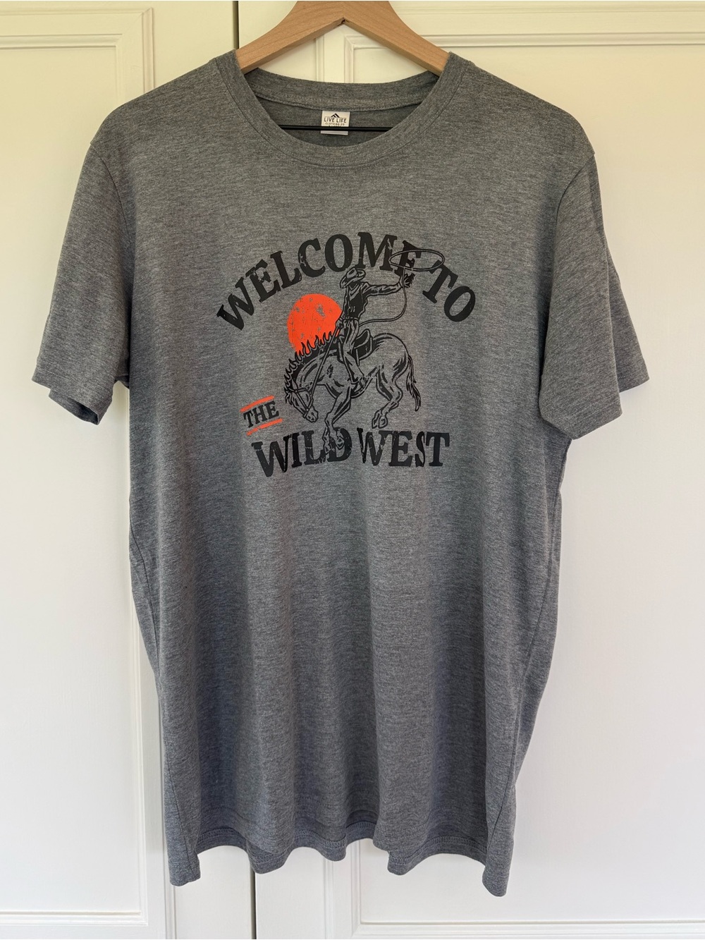 Wild West short sleeve tee, size XL